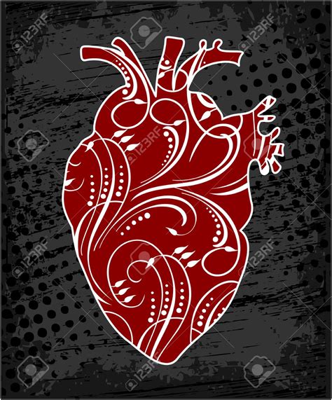 Next, you will draw the pulmonary trunk, as well as the left and right pulmonary arteries. Realistic Human Heart Drawing at GetDrawings | Free download