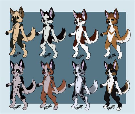 Anthro Dog Adopts Open 48 By Paddlyswagglyart On Deviantart