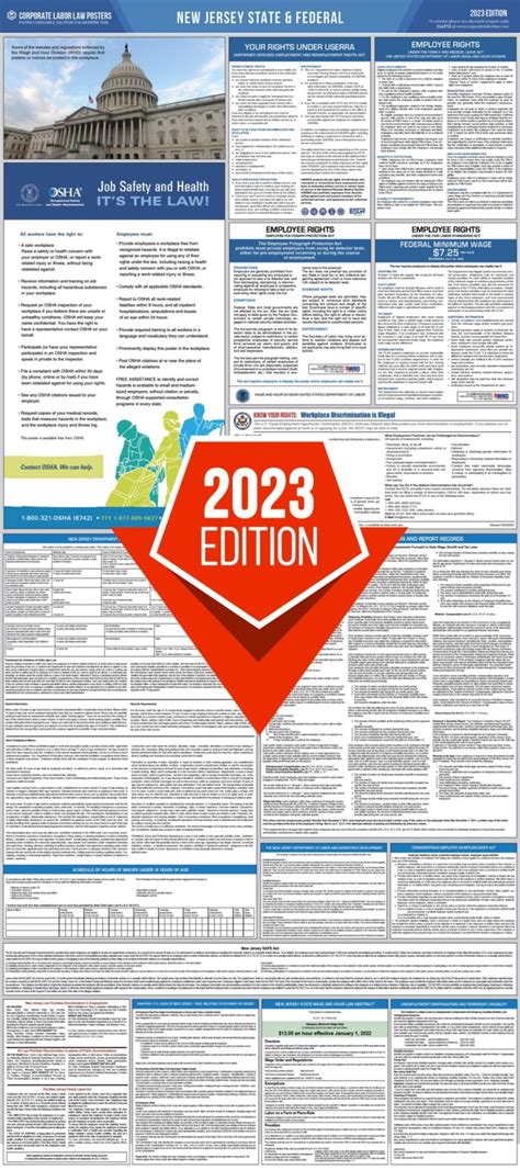 2023 New Jersey Labor Law Poster Digital Corporate Labor Law Posters