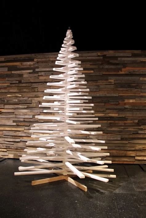 40 Top Modern Wooden Christmas Trees For Backyard