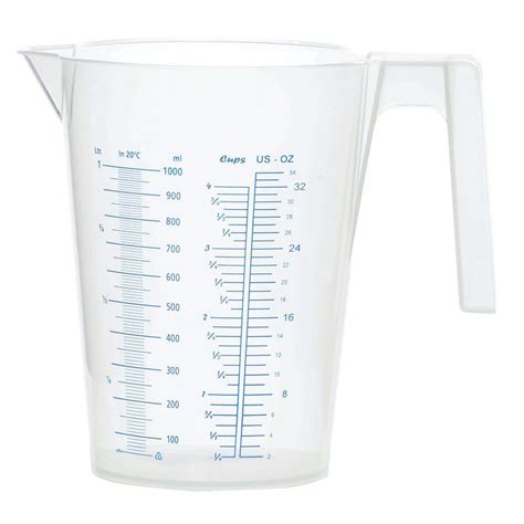 Hubert® Qt Clear Polycarbonate Measuring Cup 47 Off