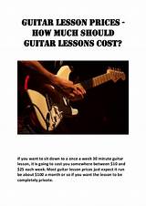 Pictures of How Much Do Guitar Lessons Cost