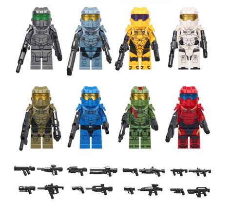 Custom Halo Warriors Minifigures Compatible Lego Building Toy