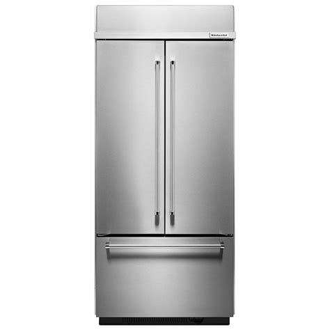 Compare refrigeration options from kitchenaid by browsing our full assortment of models and designs. KitchenAid KBFN506ESS 20.8 cu. ft. Built-In French Door ...