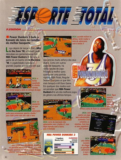 Nba In The Zone 98 Do Playstation Na Super Gamepower Nº 49