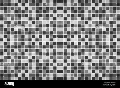 Mosaic Tile Pattern Square Texture Black White Stock Photo Alamy