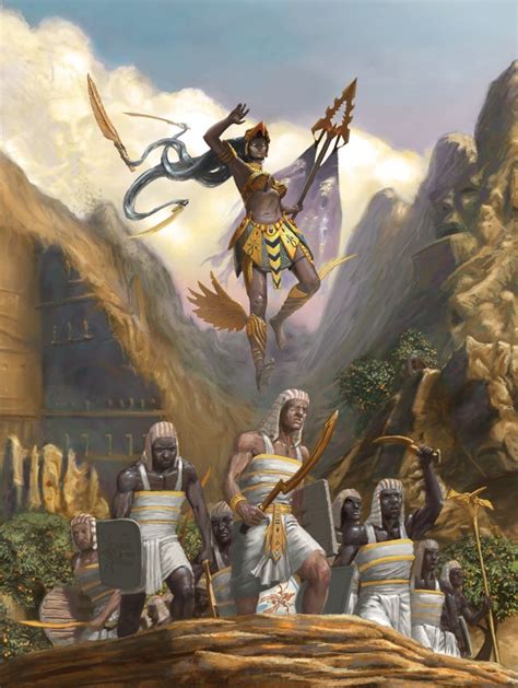 War Goddess Updated By Joeslucher On Deviantart Egyptian Art Fantasy