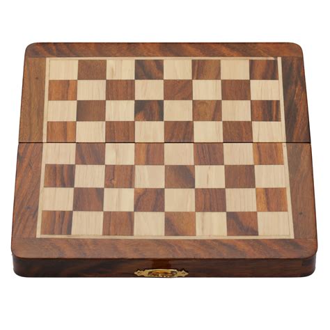 Lion Chess 7 Sheesham Magnetic Chess Set Magnetic
