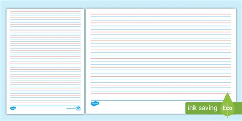 Home And Garden Red And Blue Lines Therapro Raised Line Writing Paper 50