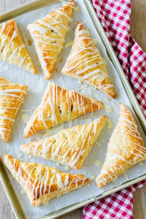 Homemade Apple Turnovers With A Filling That Tastes Like Apple Pie In Flaky Puff Pastry Dough