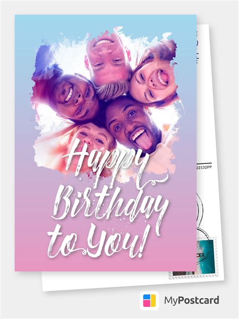 Create your own birthday card. Create Your own Photo Happy Birthday Cards Online | Printed & Mailed For You International ...