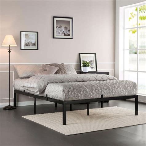 Jaxpety 14 Queen Platform Metal Bed Frame With Anti Slip Support