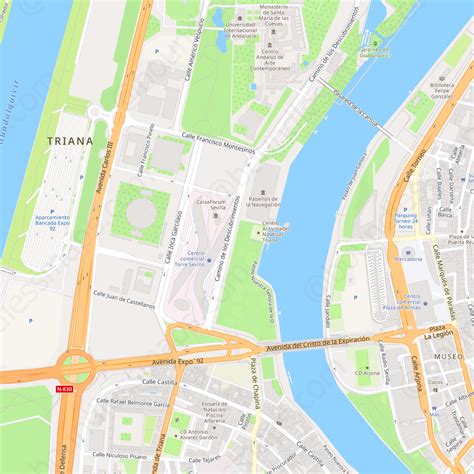 Seville Modern Atlas Vector Map Boundless Maps
