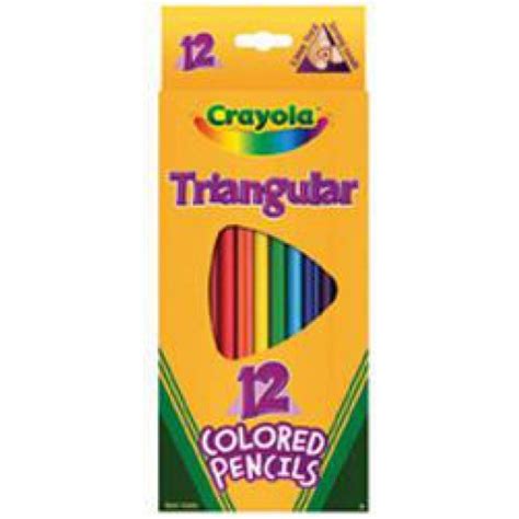 Coloured Pencil Crayola Triangular Pack Of 12 Skout Office Supplies