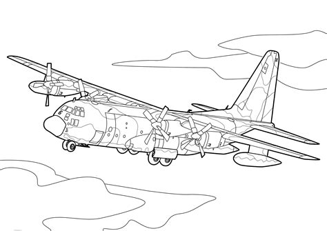 War Plane coloring pages to download and print for free