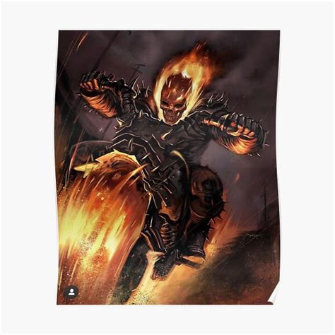Ghost Rider Posters Redbubble