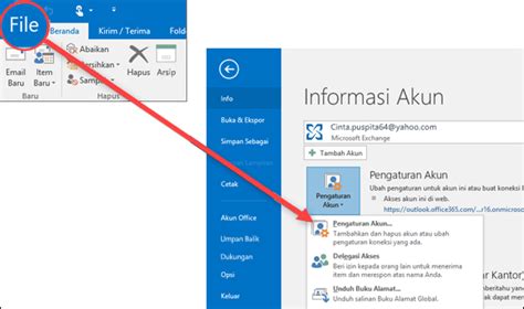 New features in microsoft office 2013: Menghilangkan atau menghapus akun email dari Outlook - Outlook