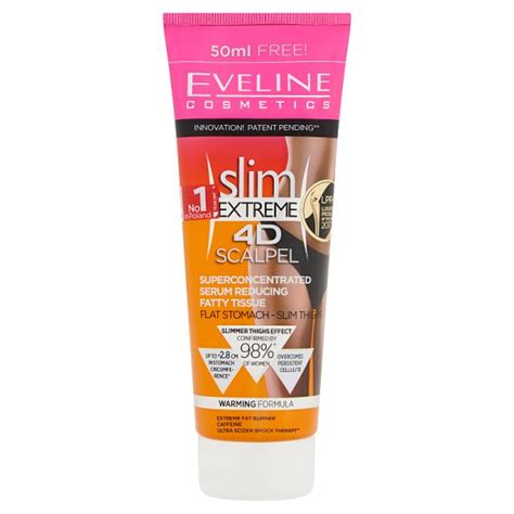 eveline cosmetics slim extreme 4d scalpel superconcentrated serum reducing fatty tissue 250 ml