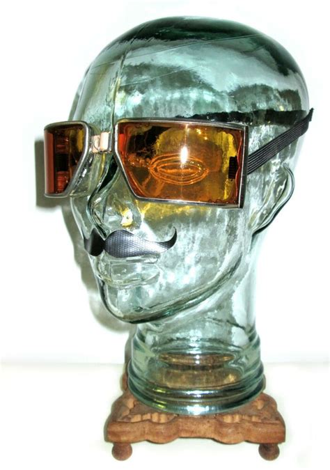 Antique Wwii Cesco Amber Goggles Sunglasses Safety Glasses Vtg Old Fun Steampunk Cesco Goggles