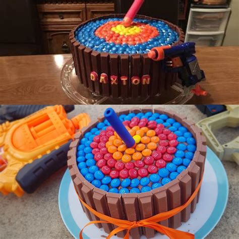 My sons nerf gun cake my son asked me to make him a nerf gun cake, without fondant. Simple Nerf Gun Birthday Cake / The Ultimate Nerf Gun ...