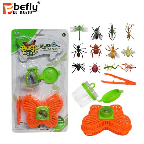 2019 New Plastic Outdoor Bug Cather Kit Realistic Plastic Insect Toy