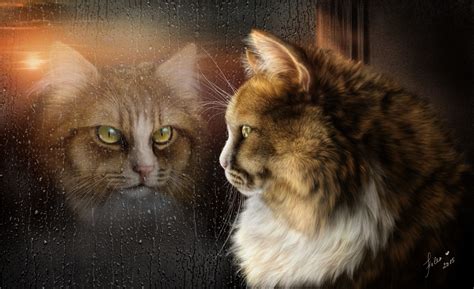 824216 Cats Painting Art Mice Glance Rare Gallery Hd Wallpapers