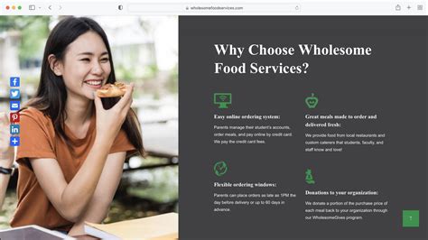 Wholesome Foods Services E Commerce Website