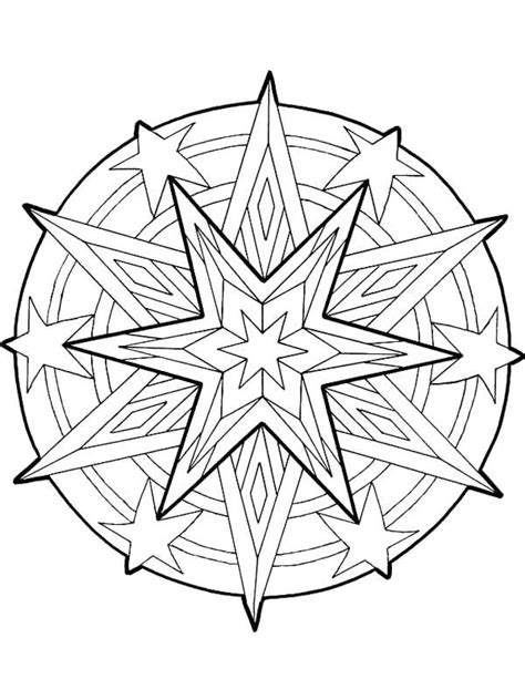 Kidsnfun 36 Kleurplaten van Mandala Kerstmis
