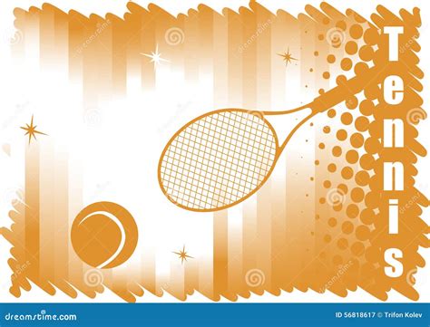 Abstract Dichromatic Tennis Banner For Red Courts Stock Vector