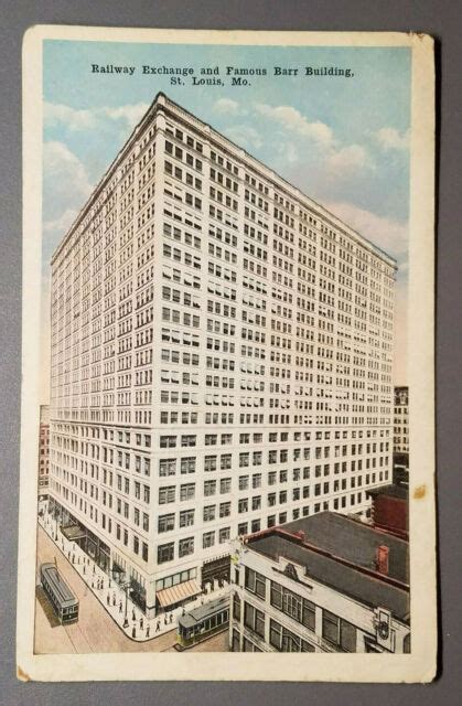Famous Barr And Railway Exchange Building St Louis Mo Postcard For