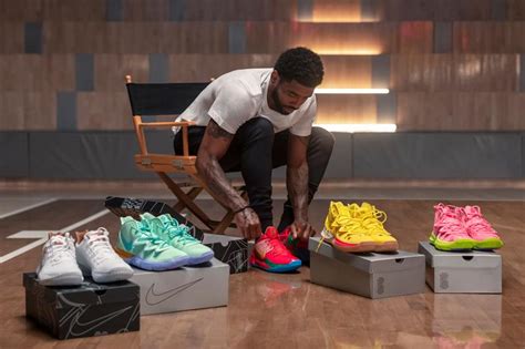 The nike kyrie x spongebob squarepants collection, consisting of the kyrie 5 and kyrie low 2, is inspired by characters from the iconic animated series. Nike Kyrie Irving 'Spongebob Squarepants' Collab | HYPEBEAST