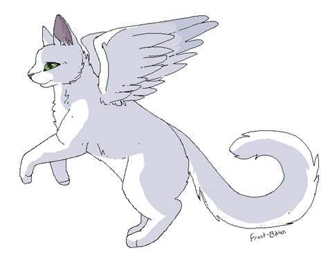 Winged Cat Line Art By Purrsians On Deviantart