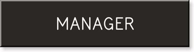 Manager Room Signs - Building Manager Signs