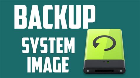 How To Create System Image Backup Youtube