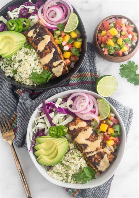 Easy Whole Fish Taco Bowls With Spicy Mayo Eat The Gains