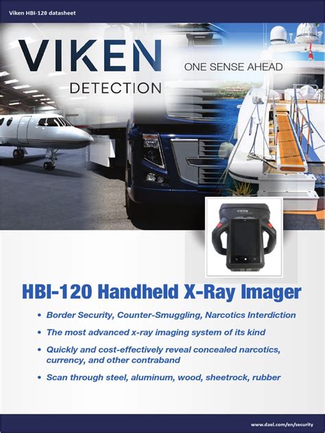 Hbi 120 Handheld X Ray Imager One Sense Ahead Pdf Image Scanner