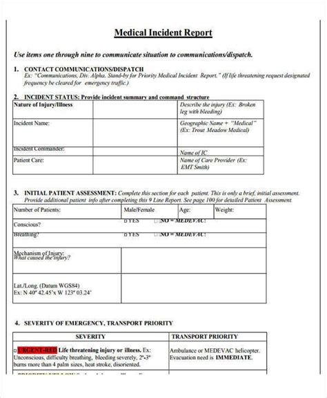 42 Free Incident Report Templates Pdf Word Free And Premium Templates