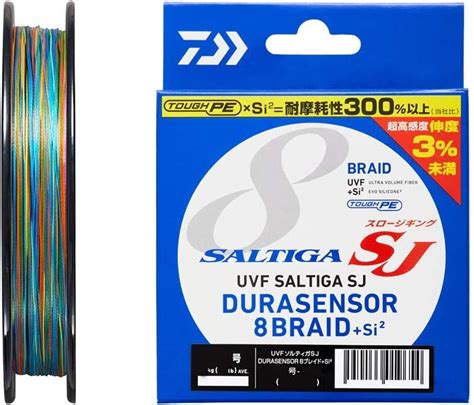 Daiwa Saltiga Durasensor X8 Chart 200m Braided Fishing Line Comparison