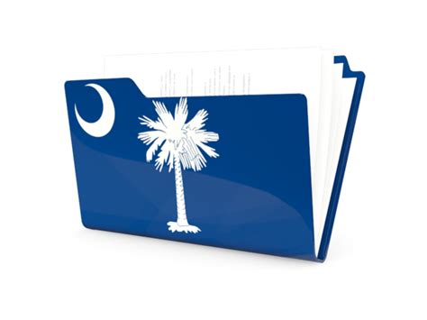 Folder Icon Illustration Of Flag Of South Carolina