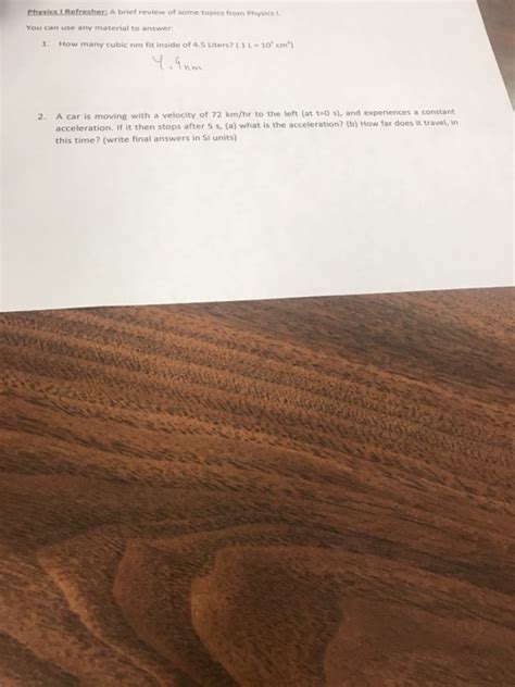 Gate 2021 physics paper is scheduled for february 6, 2021 in forenoon session from 9:30 am to 12:30 pm. Solved: Physics LRefresheri A Brief Review Of Some Topics ...