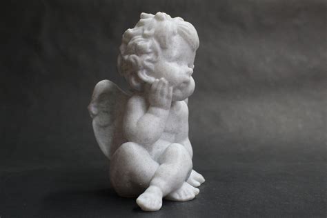 Adorable Cherub Baby Angel 3d Printed Statue Etsy