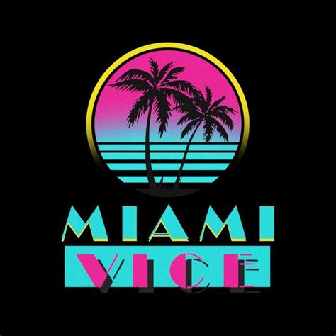 Miami Vice Logo Font The Shows Primary Logo Is Called By The Shows