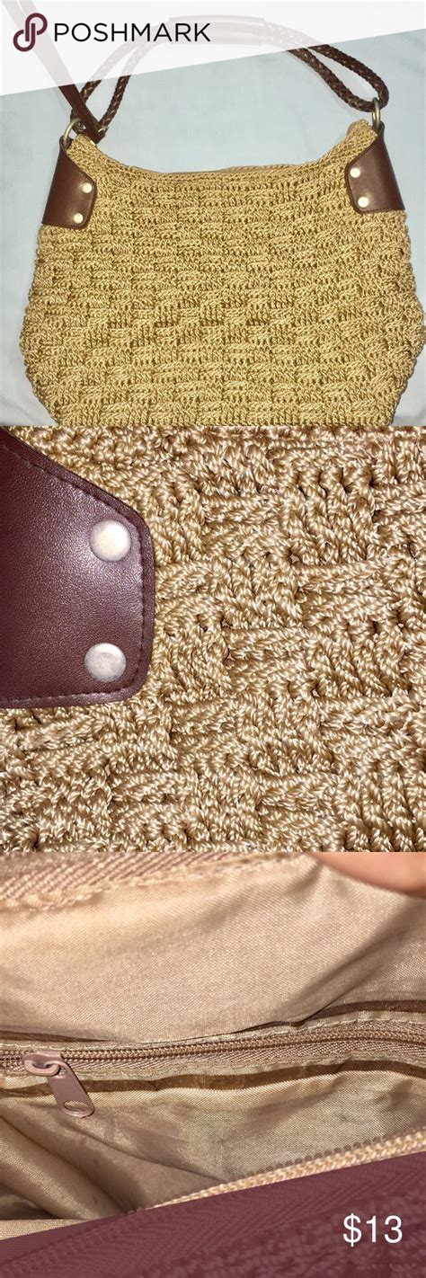 Only 1 available and it's in 5 people's carts. SALE Crochet Rope Knitted Purse Tan Crochet rope knitted ...