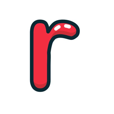 Letter Lowercase R Red Icon Free Download On Iconfinder