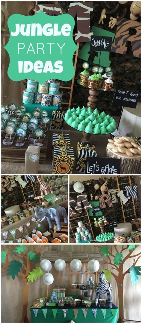 Safari themed birthday party decorations. 20 Unique Party Ideas… Your Friends Will Have A BLAST ...