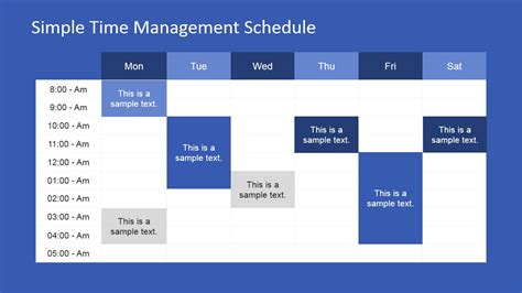 Embedding Weekly Schedule And Timelines In Powerpoint