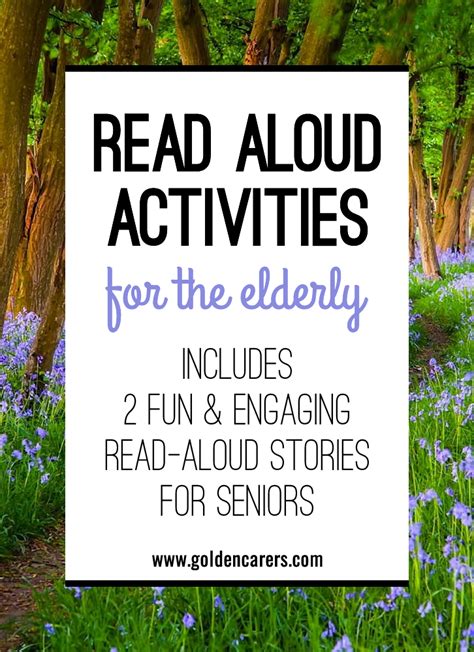 read aloud activities   elderly