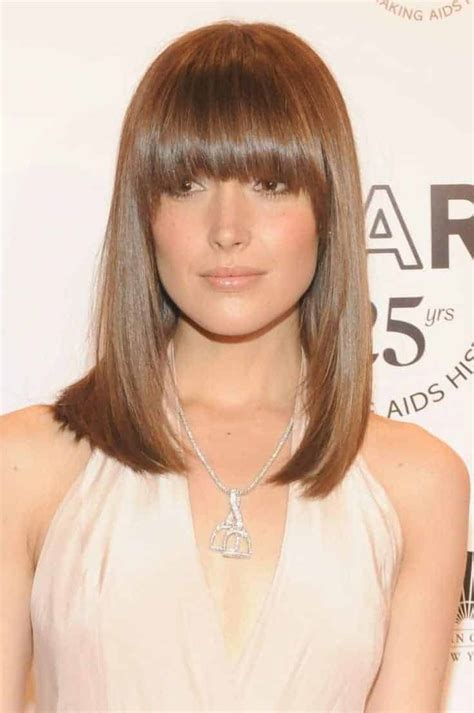 2018s Most Popular Straight Hairstyles With Bangs Womenstyle