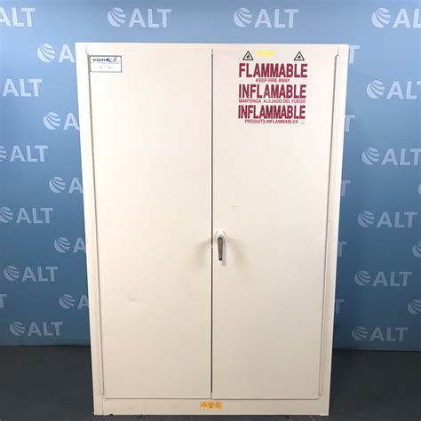 For aerosols, gasoline and flammable liquids. Refurbished Uline 55 Gallon Flammable Drum Storage Cabinet ...