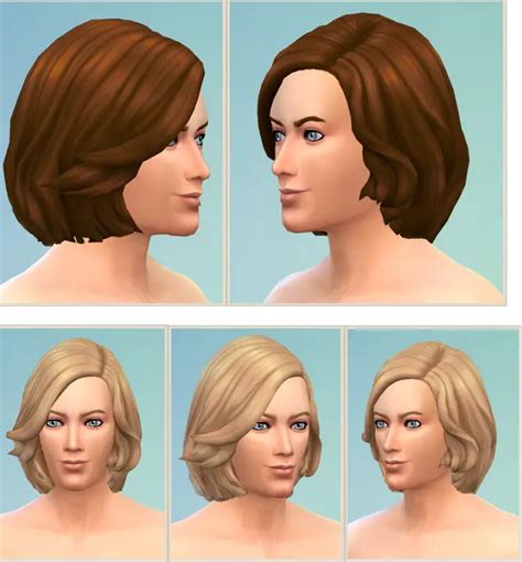 Birksches Sims Blog Half Soft Wavy Hair For Him Sims 4 Hairs